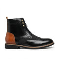 Barnaby | Classic Leather Brogue Lace-Up Ankle Boots for Men