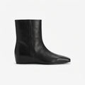Edith | Sleek Square Toe Leather Ankle Boots for Women