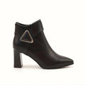 Rosamund | Refined Pointed Toe Heeled Ankle Boots for Women