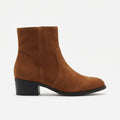 Octavia | Classic Suede-Look Heeled Ankle Boots for Women
