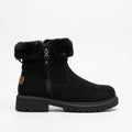 Hattie | Cozy Faux Fur Cuff Suede Ankle Boots
