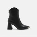 Genevieve | Sharp Pointed Toe Heeled Ankle Boots for Women
