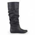 Rosamund | Comfortable Slouch Leather Knee High Boots for Women