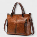 Lora | Classic Leather Tote Bag for Women