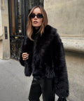 Delphine | Warm Oversized Faux Fur Coat for Women