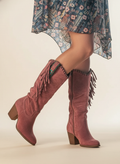 Merit | Boho Western Fringe Boots Knee High
