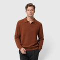 Clay | Refined Long-Sleeve Polo Sweater