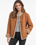 Aurelia Cosy Shearling Suede Jacket - hero