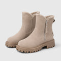 Deborah | Warm Suede Ankle Boots Chunky Sole