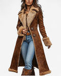 Rosalie | Vintage Womens Winter Coat Faux Fur Trim