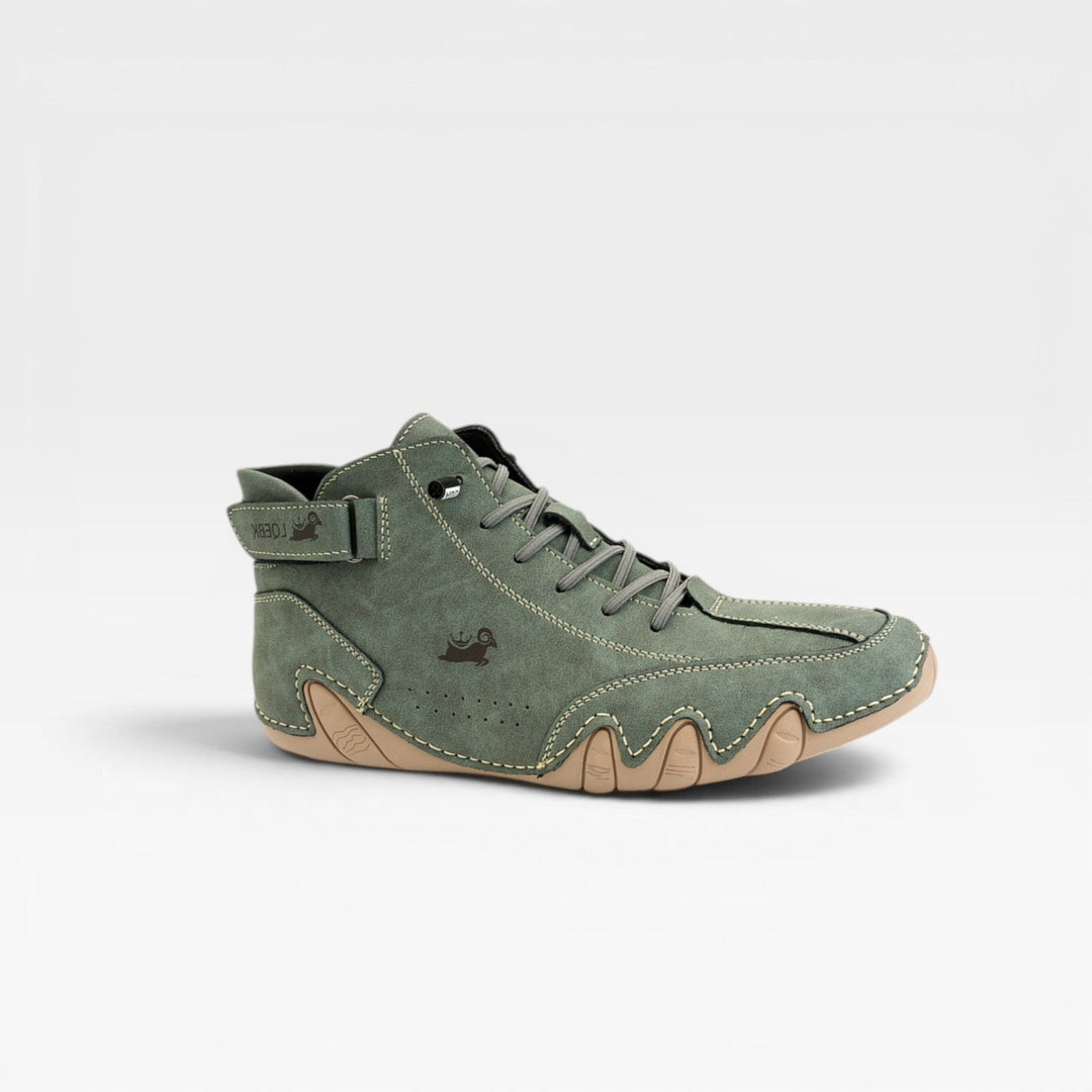 Darby | Bold Suede Mid-Top Lace-Up Trainers