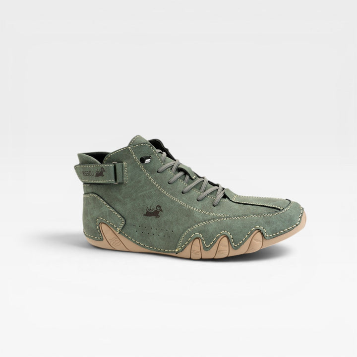 Darby | Bold Suede Mid-Top Lace-Up Trainers