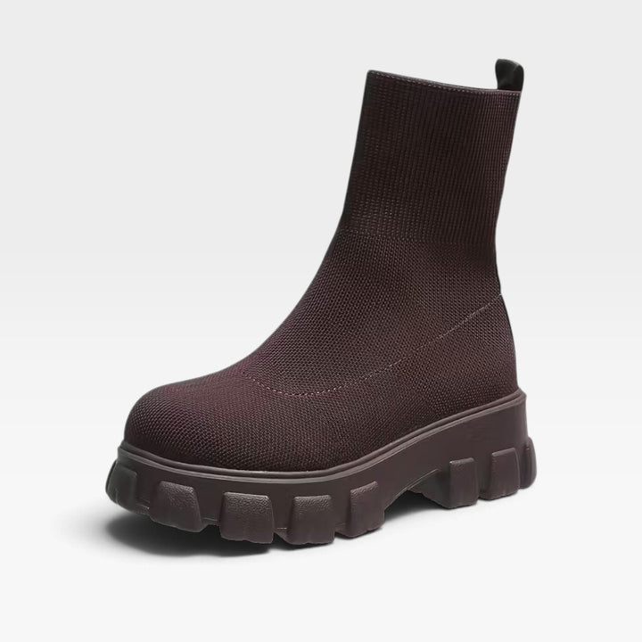Cressida | Cozy Knit Slip-On Slipper Ankle Boots Women
