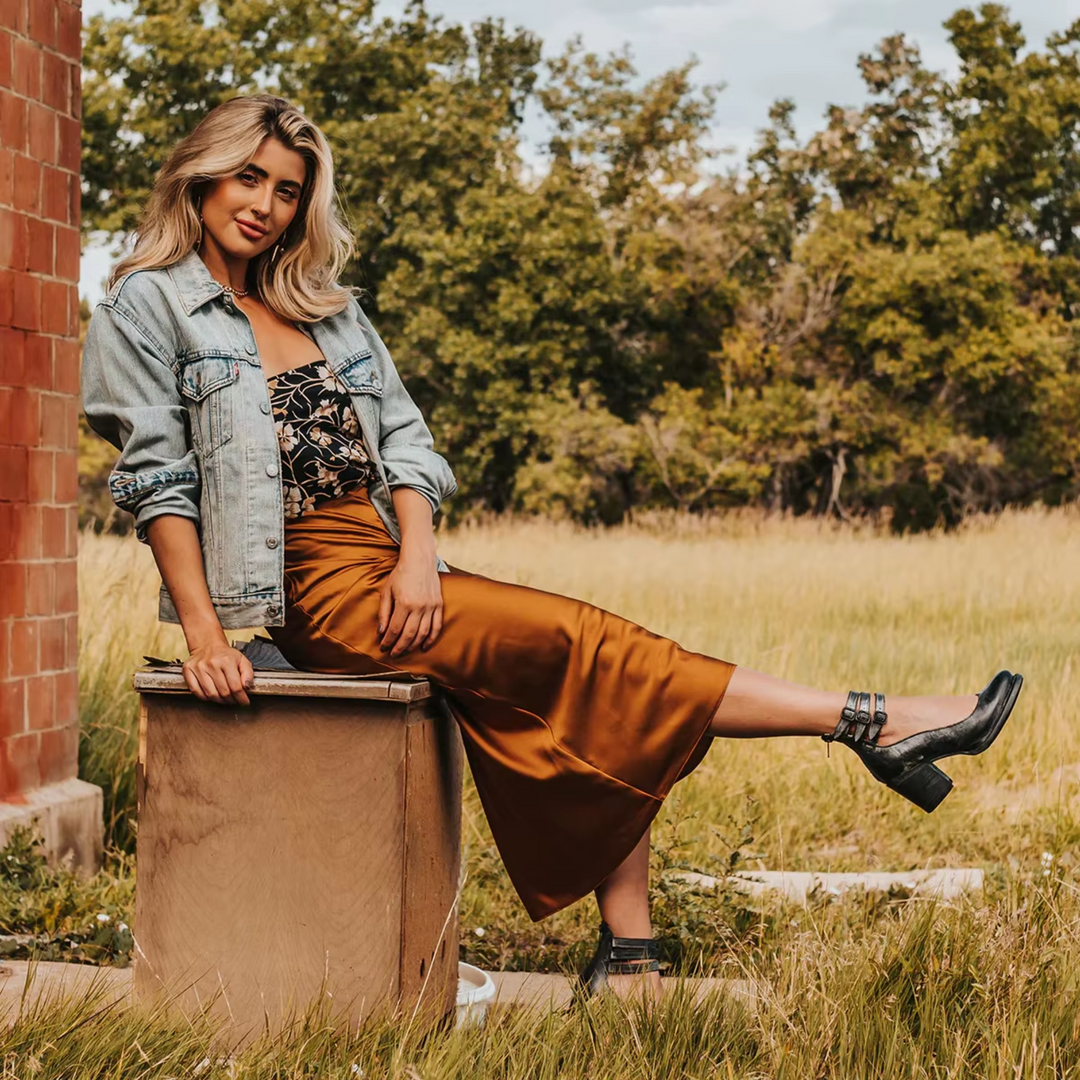Corinne | Chic Buckle-Strap Leather Ankle Boots