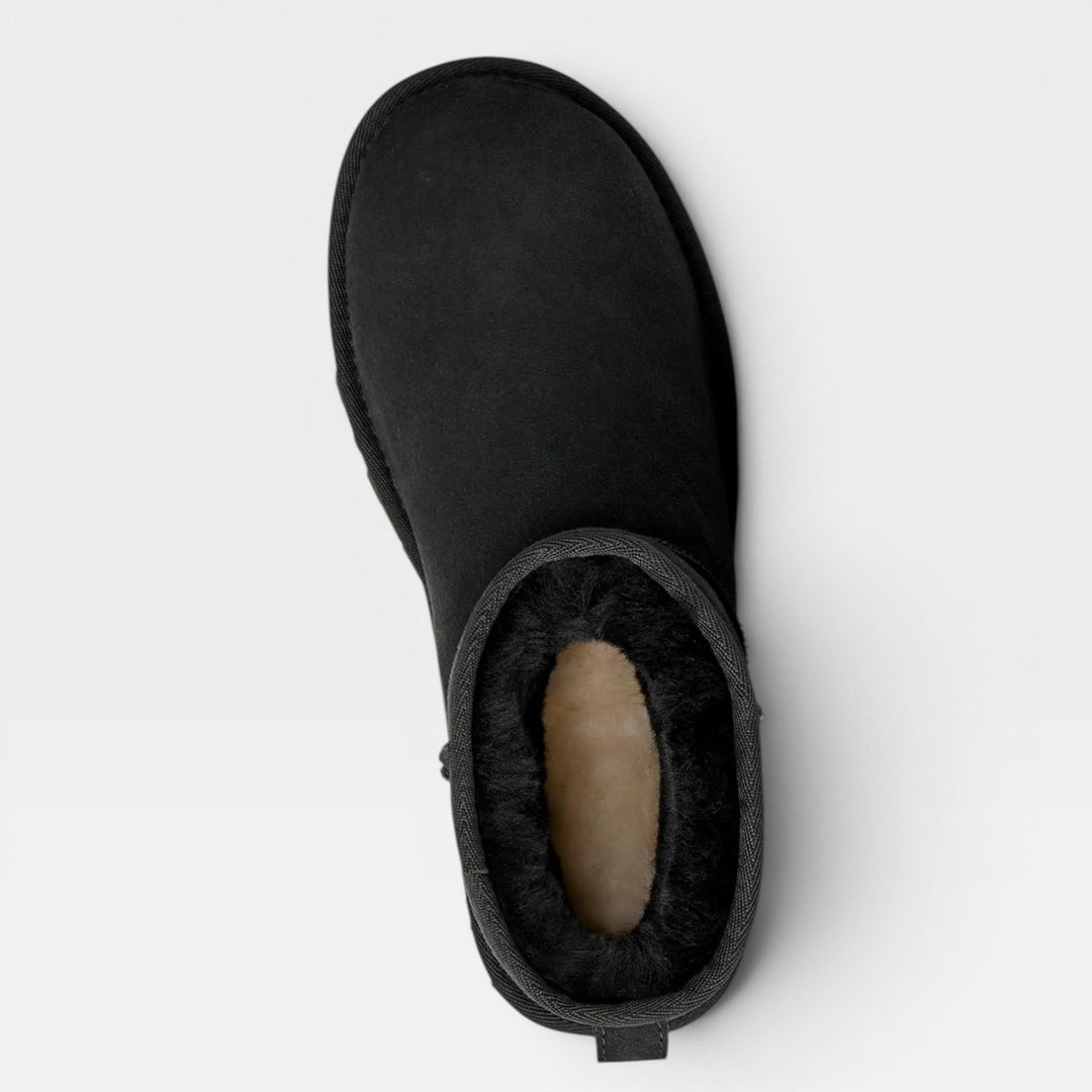 Rhiannon | Plush Suede Slipper Mini Boots