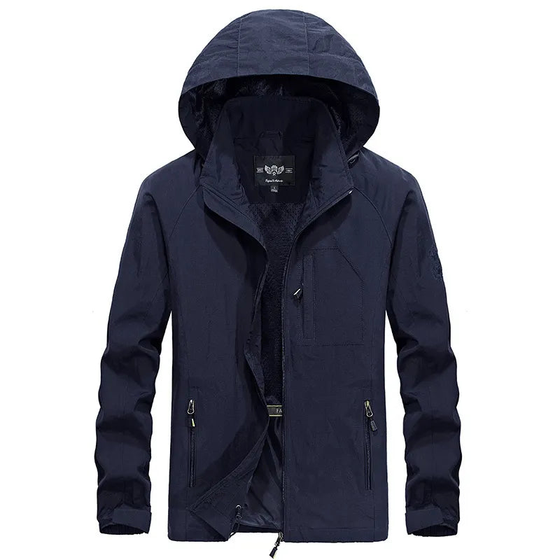 Lennox | Waterproof Outdoor Jacket with Detachable Hood for Men