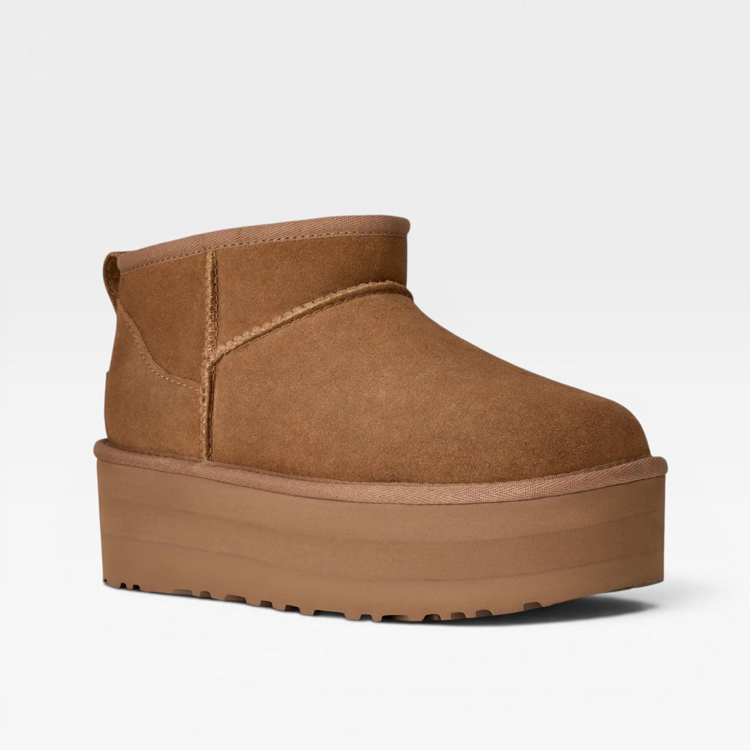 Portia | Cozy Platform Suede Ankle Boots