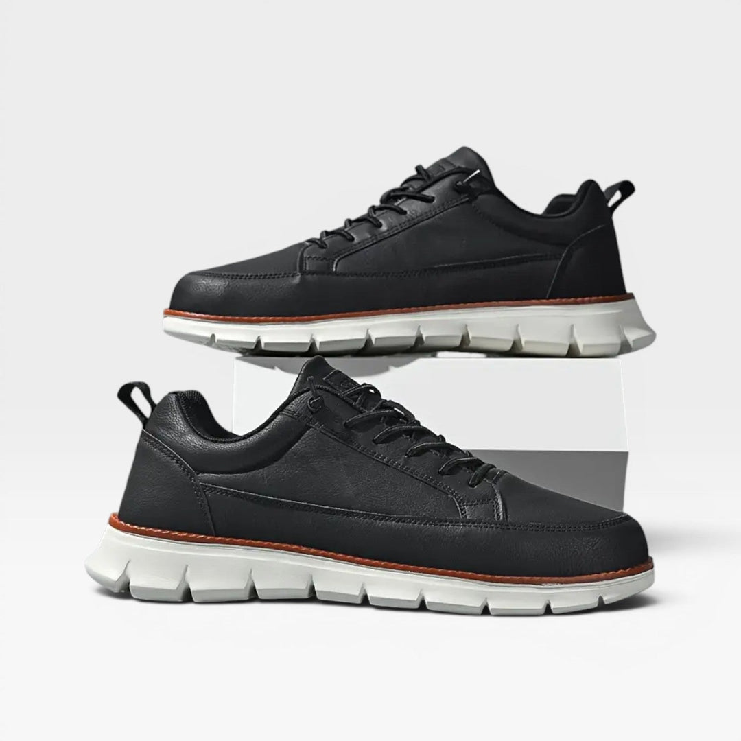 Garrett | Casual Lace-Up Leather Trainers for Men