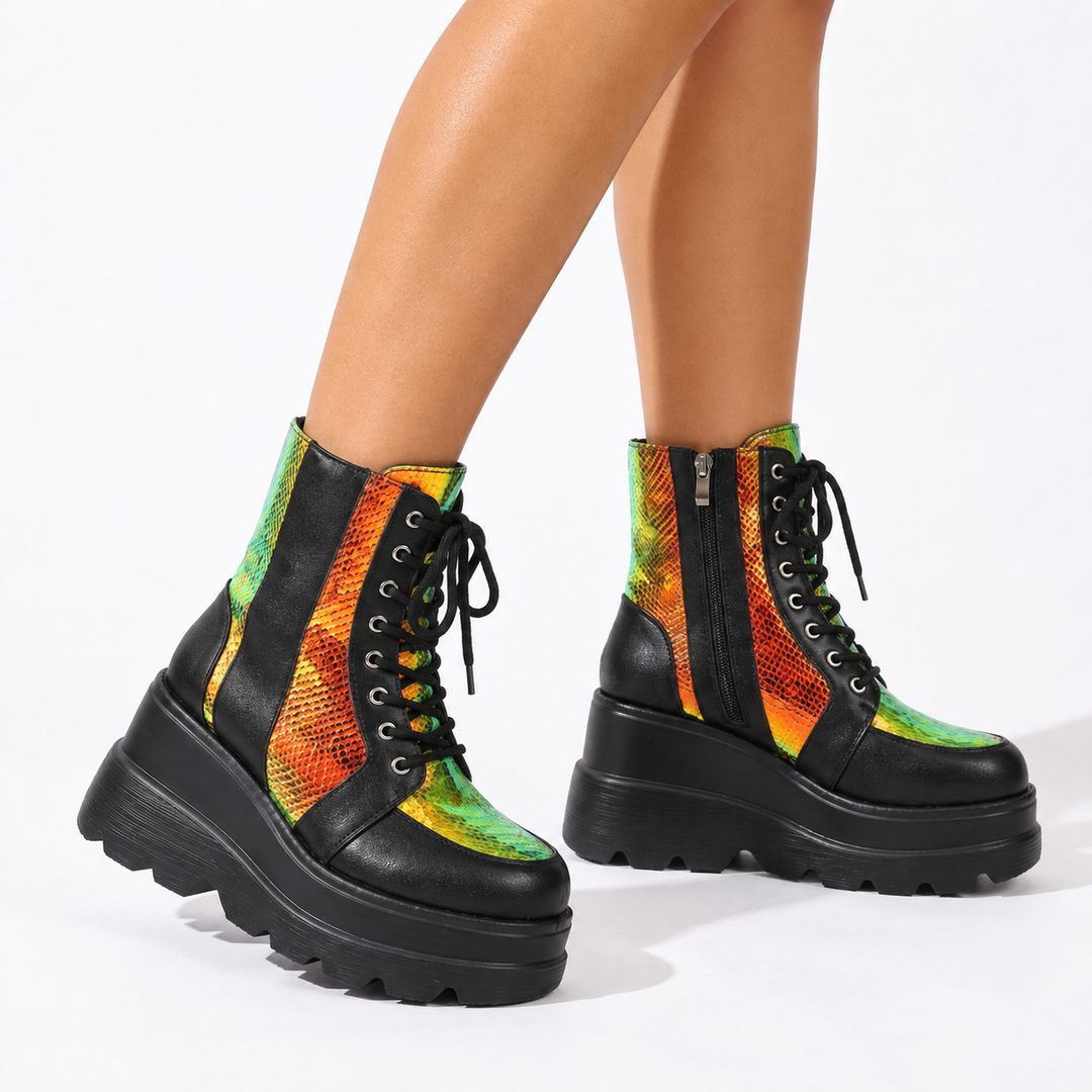 Calliope | Bold Chunky Platform Ankle Boots for Women