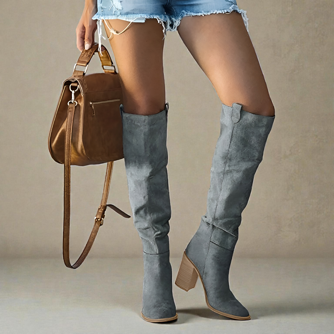 Garland | Slouchy Suede Knee-High Boots