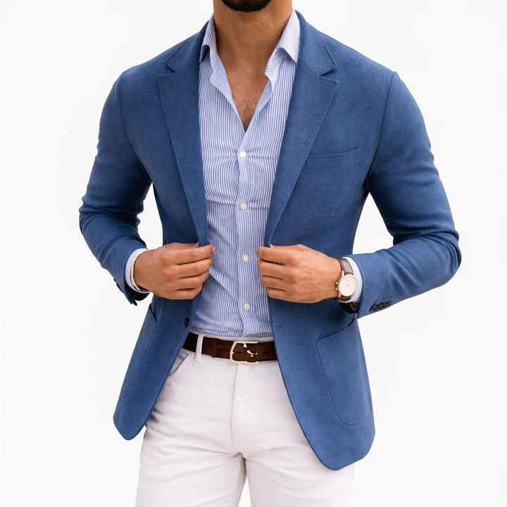 Wyatt | Refined Knit Blazer for Men's Smart Casual Tailoring