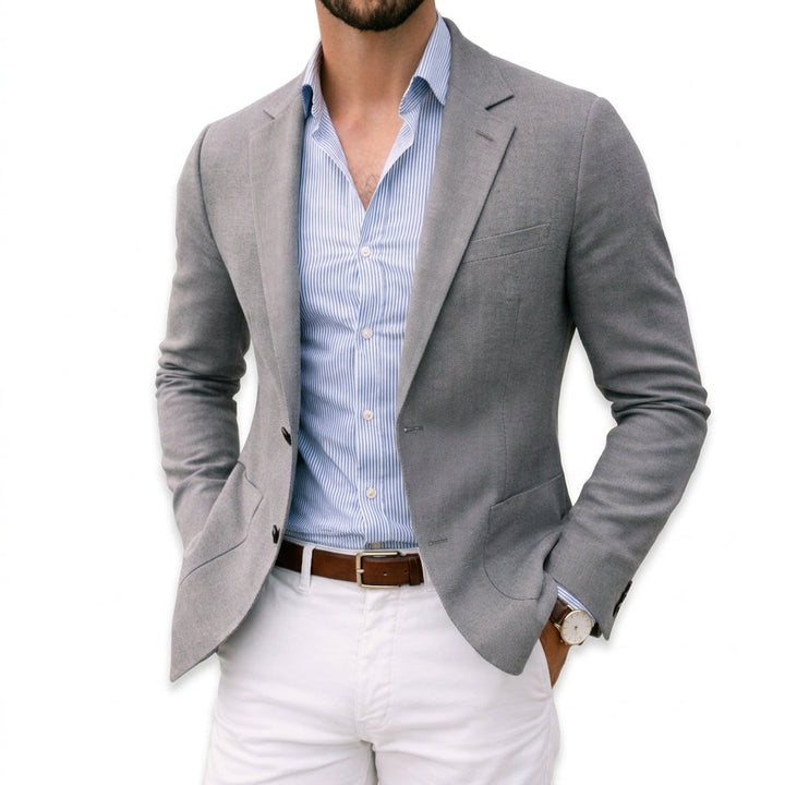 Wyatt | Refined Knit Blazer for Men's Smart Casual Tailoring