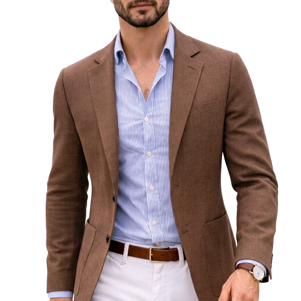 Wyatt | Refined Knit Blazer for Men's Smart Casual Tailoring