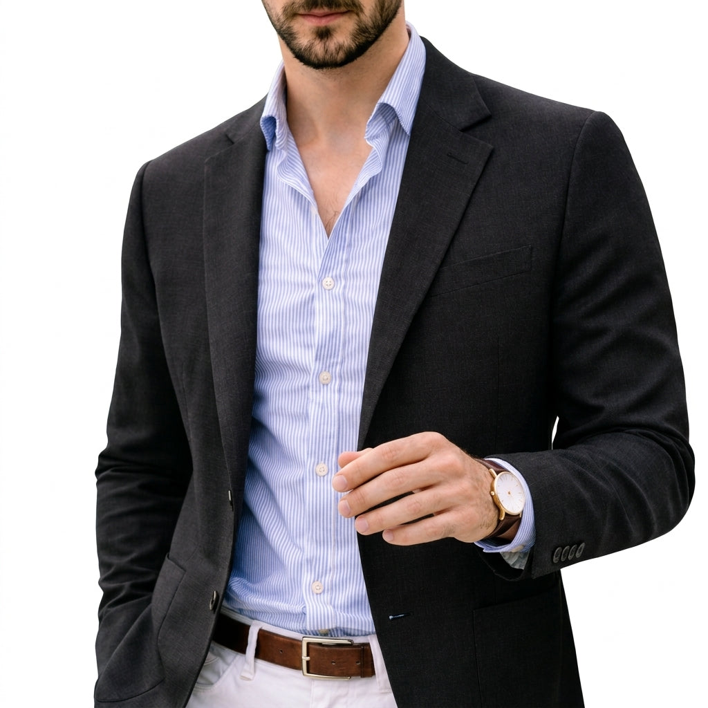 Wyatt | Refined Knit Blazer for Men's Smart Casual Tailoring