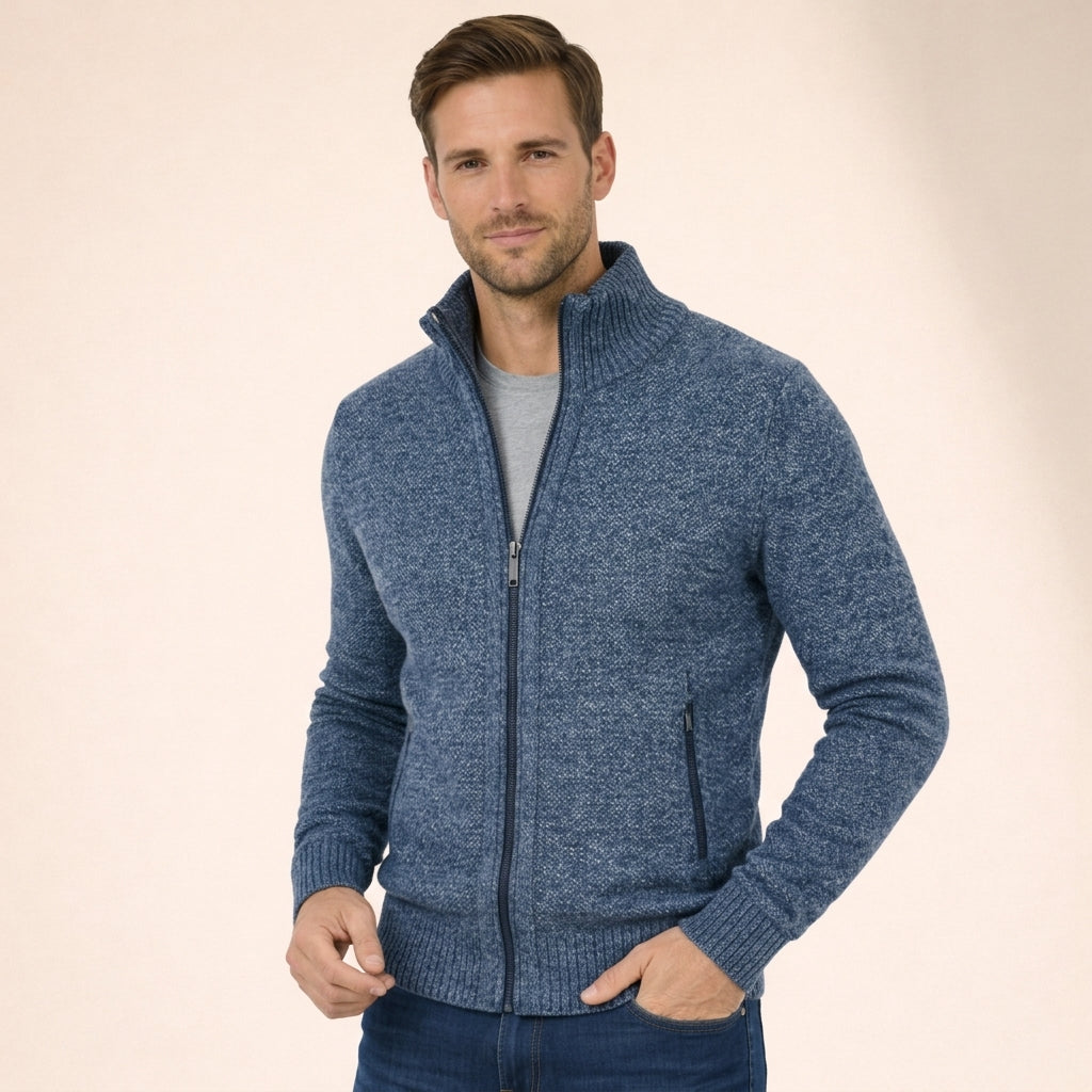 Magnus | Refined Merino Zip Sweater for Men's Layering