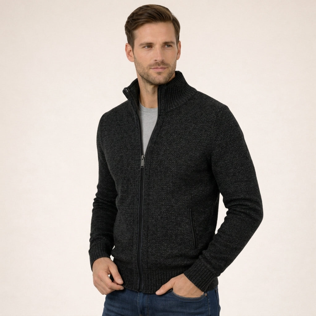 Magnus | Refined Merino Zip Sweater for Men's Layering