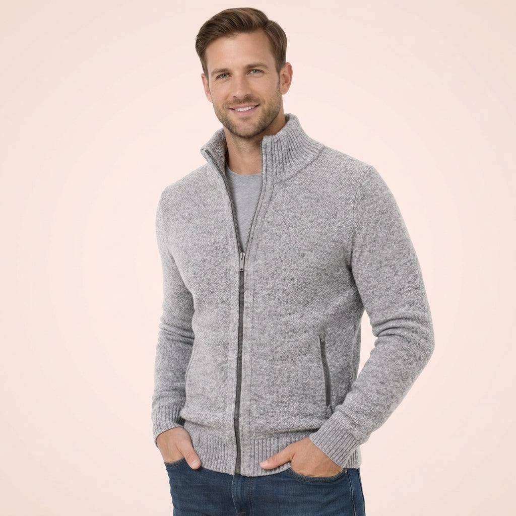 Magnus | Refined Merino Zip Sweater for Men's Layering
