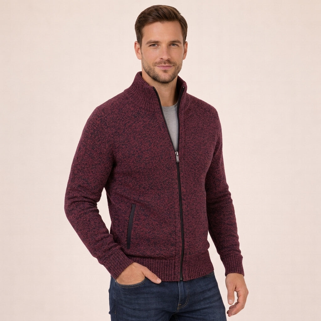 Magnus | Refined Merino Zip Sweater for Men's Layering