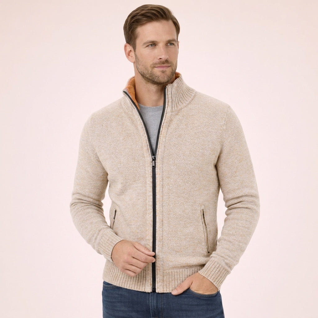 Magnus | Refined Merino Zip Sweater for Men's Layering