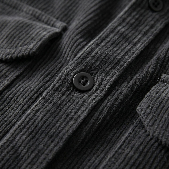Idris | Textured Corduroy Overshirt, Shirt Jacket for Men's Layering