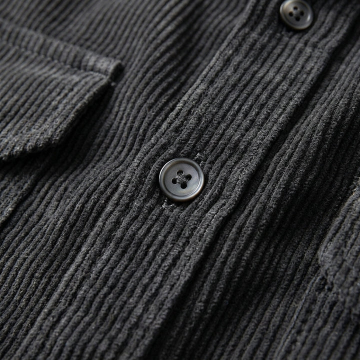 Idris | Textured Corduroy Overshirt, Shirt Jacket for Men's Layering