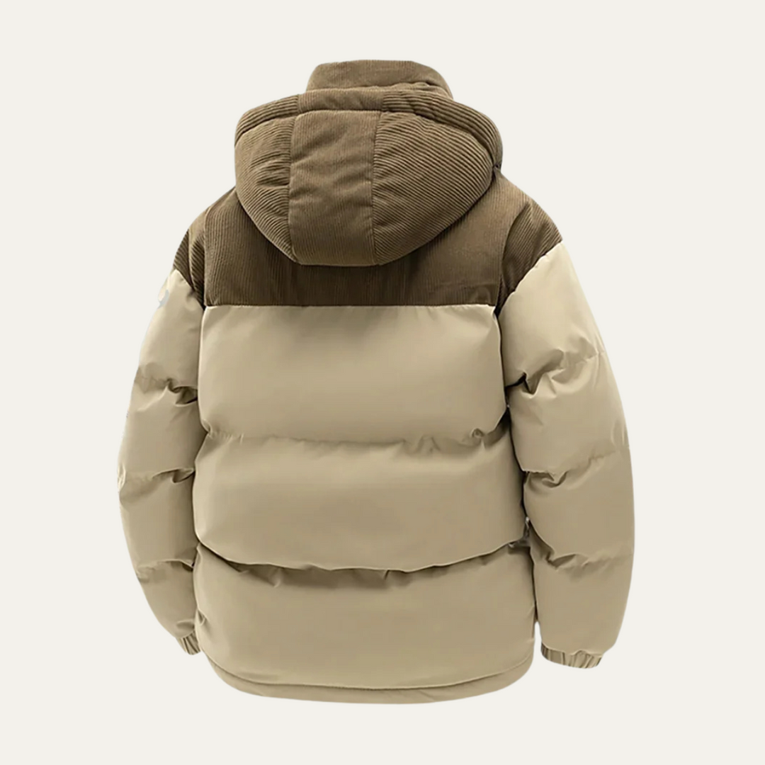 Ashby | Bold Hooded Corduroy Puffer Jacket