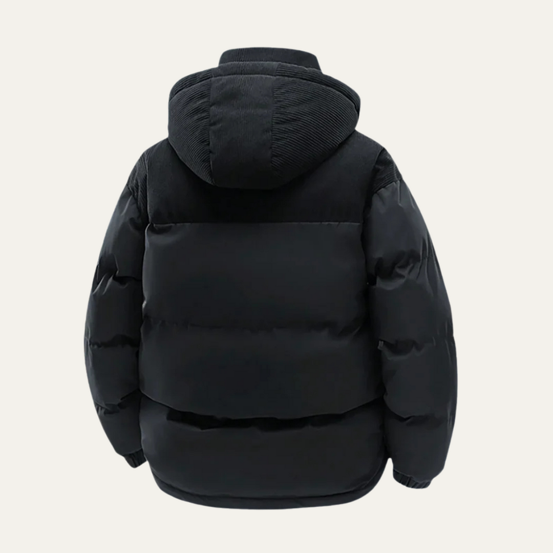 Ashby | Bold Hooded Corduroy Puffer Jacket