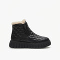 Phoebe | Warm Quilted Platform Winter Ankle Boots