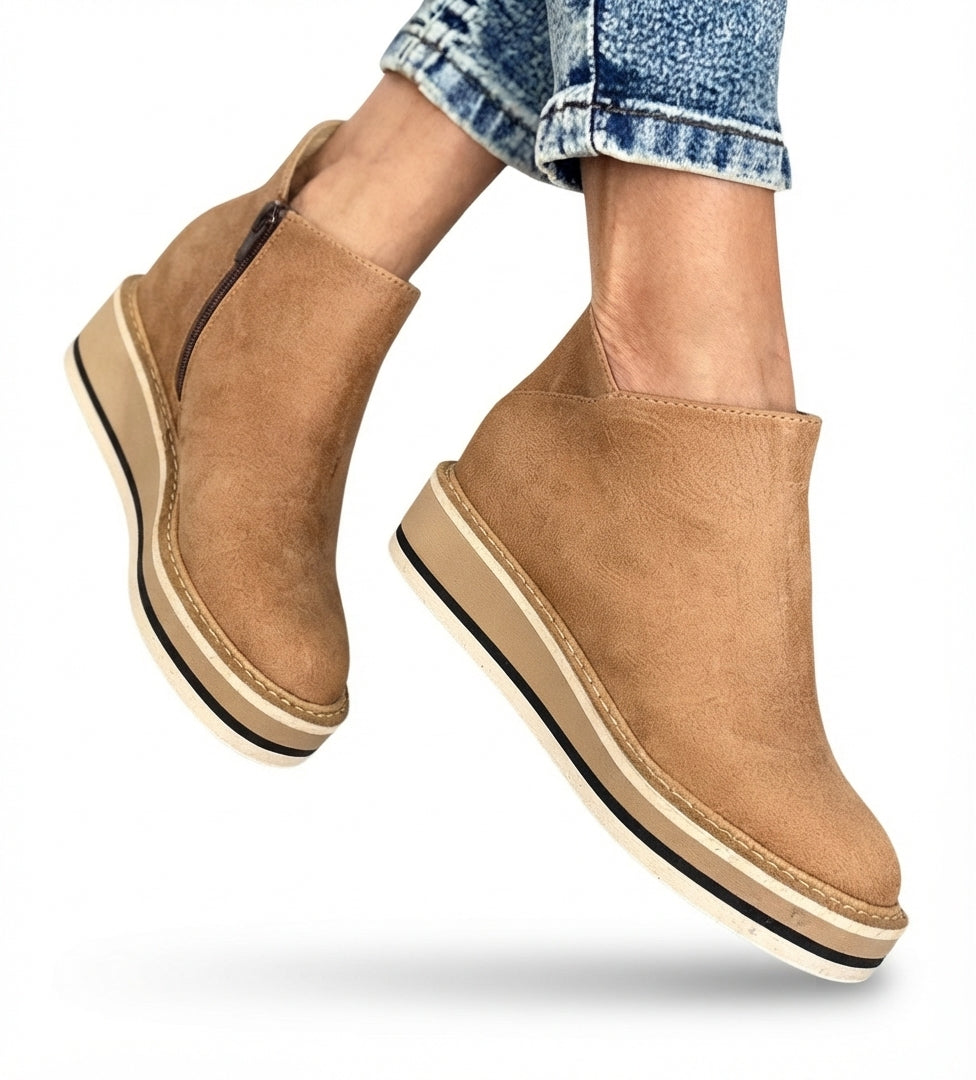 Petra | Practical Waterproof Platform Ankle Boots for Women