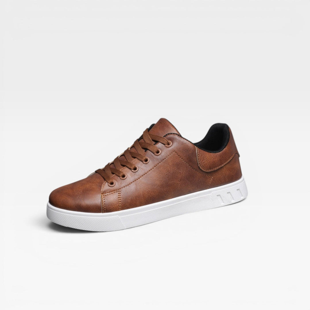 Denholm | Clean Minimalist Low-Top Lace-Up Trainers