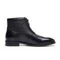 Corwin | Refined Leather Brogue Ankle Boots for Men