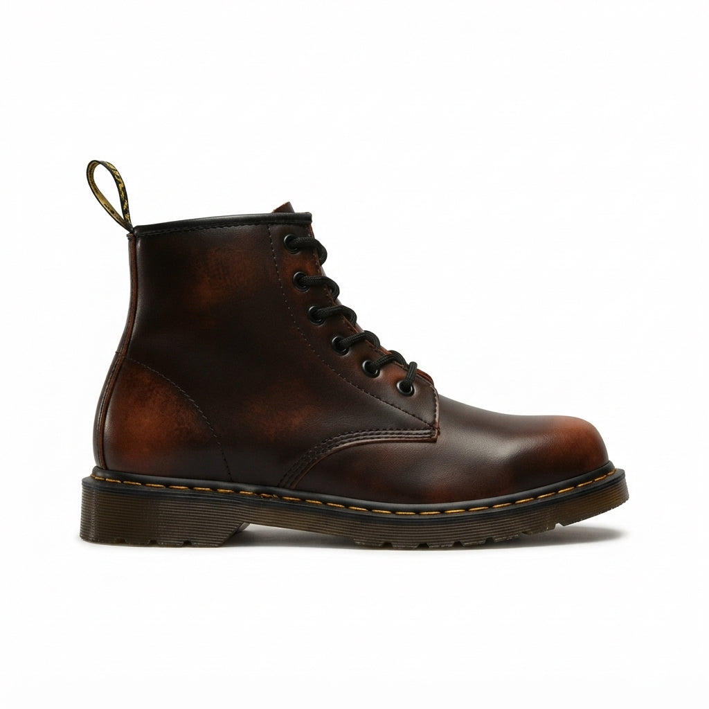 Jax | Vintage Burnished Leather Combat Boots for Men