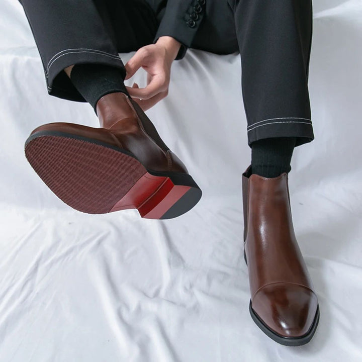 Carlisle | Sleek Cap Toe Chelsea Ankle Boots