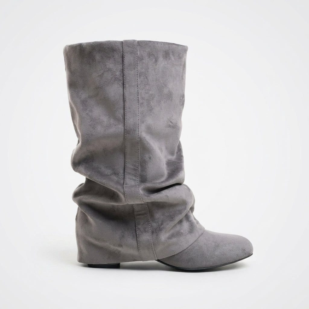 Cosima | Relaxed Slouch Suede Mid Calf Boots for Women