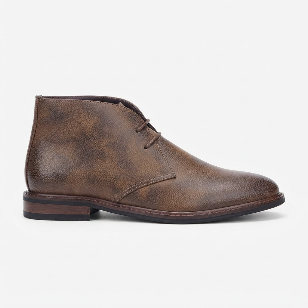 Keaton | Classic Lace-Up Chukka Ankle Boots for Men