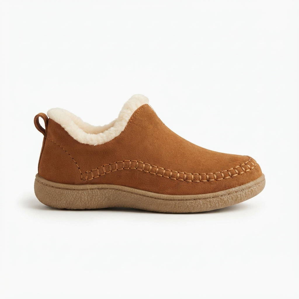 Edith | Cozy Fleece-Lined Slipper Ankle Boots for Women