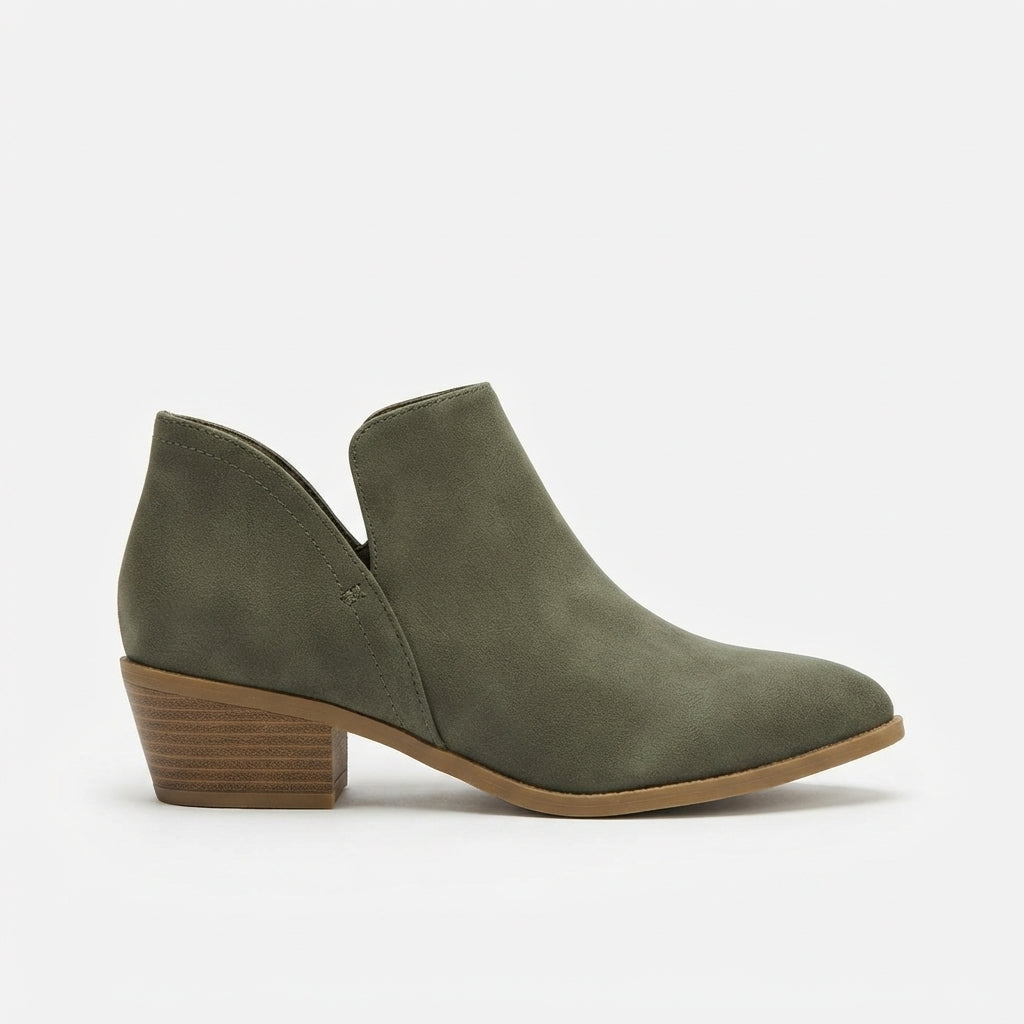 Elise | Casual Pointed Toe Heeled Ankle Boots for Women