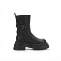 Octavia | Rugged Chunky Platform Biker Boots for Women