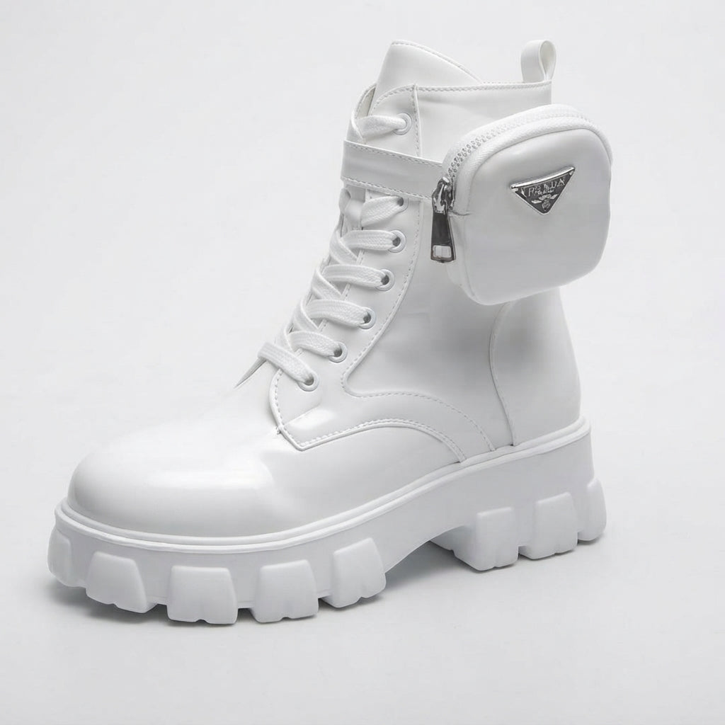 Harper | Bold Chunky Lace-Up Platform Combat Boots for Women