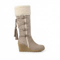 Rosamund | Stylish Platform Wedge Knee High Boots for Women